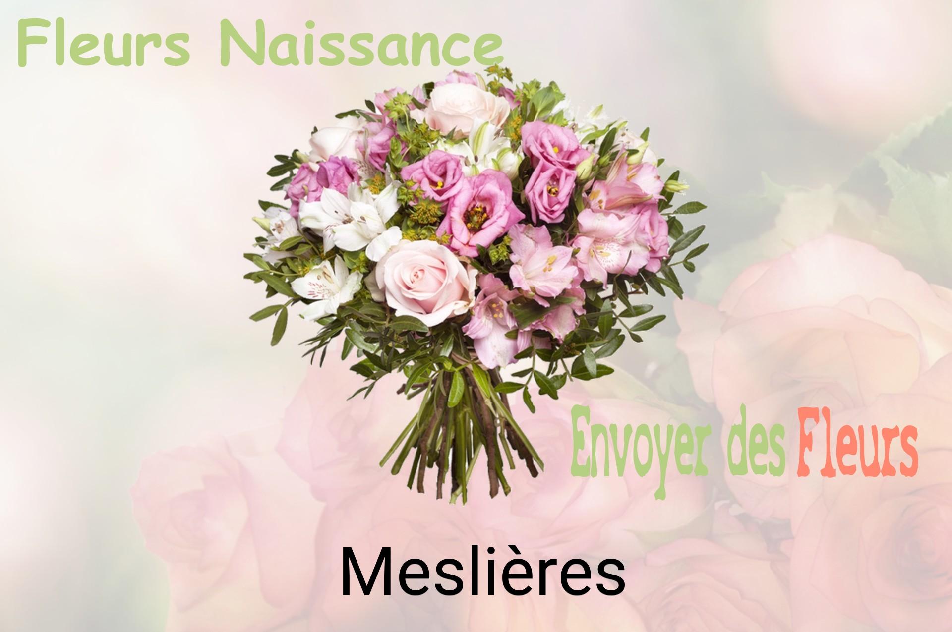 Bouquet de fleurs de naissance livré à Meslières